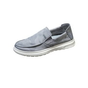 Crocowalk Men's Loafers Slip on Sneakers Casual Canvas Shoes Comfort Walking Sneakers