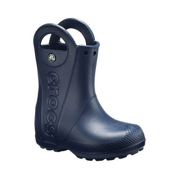 Crocs 12803-410 Toddler & Kids Handle It Rain Boot, Navy, 7 Toddler
