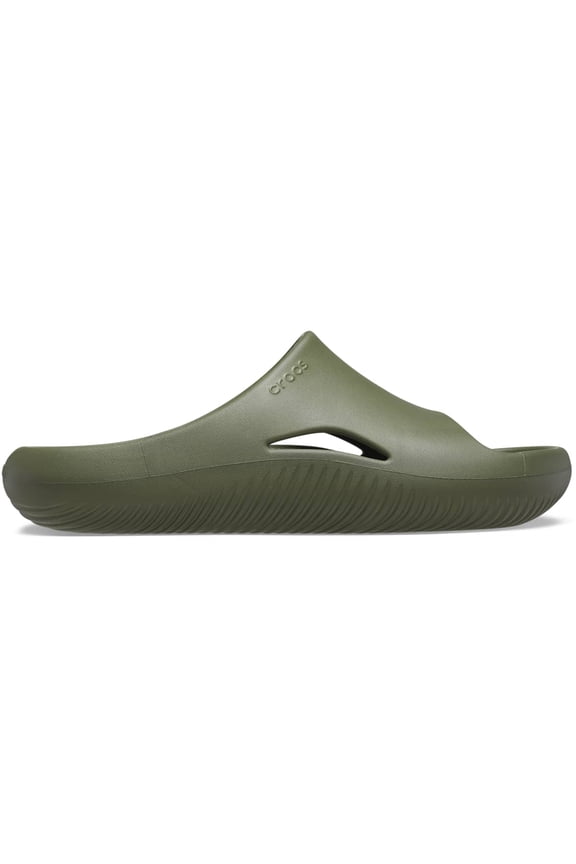 Adult Mellow Slides Recovery Sandals, Army Green, W6/M4