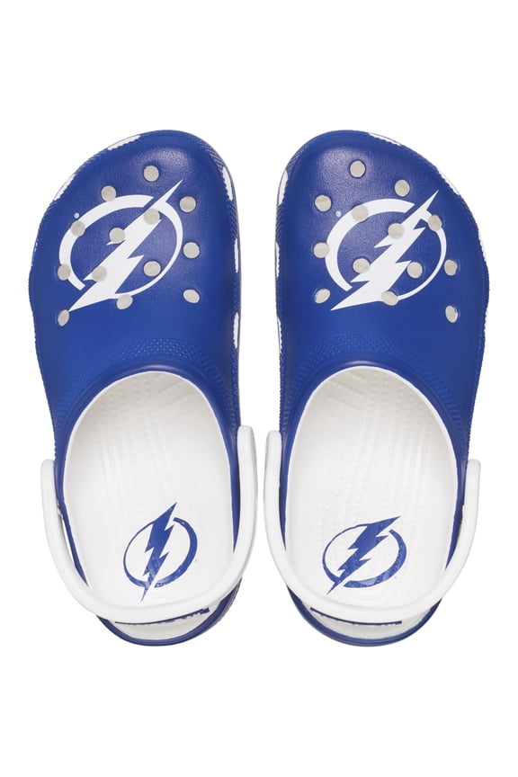 Adult NHL Tampa Bay Lightning Classic Clogs, White, W7/M5