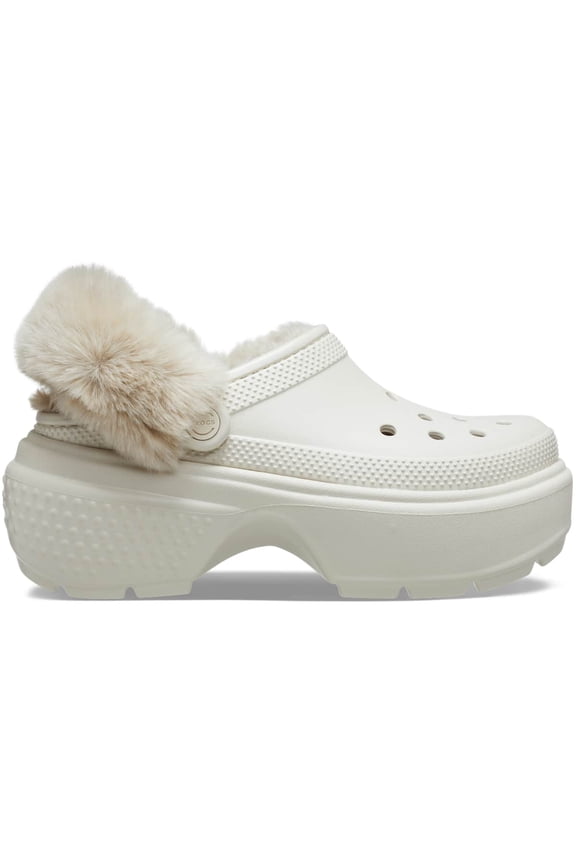 Adult Stomp Platform Lined Clogs, Stucco, W9/M7