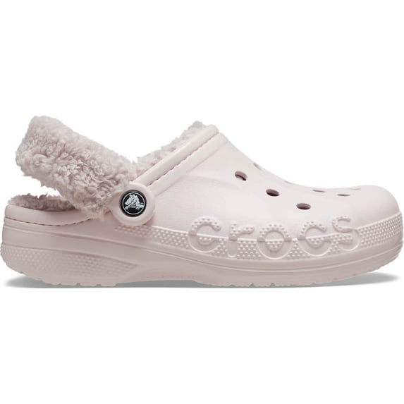 Crocs Adult Baya Lined Fuzz Strap Clog Slippers