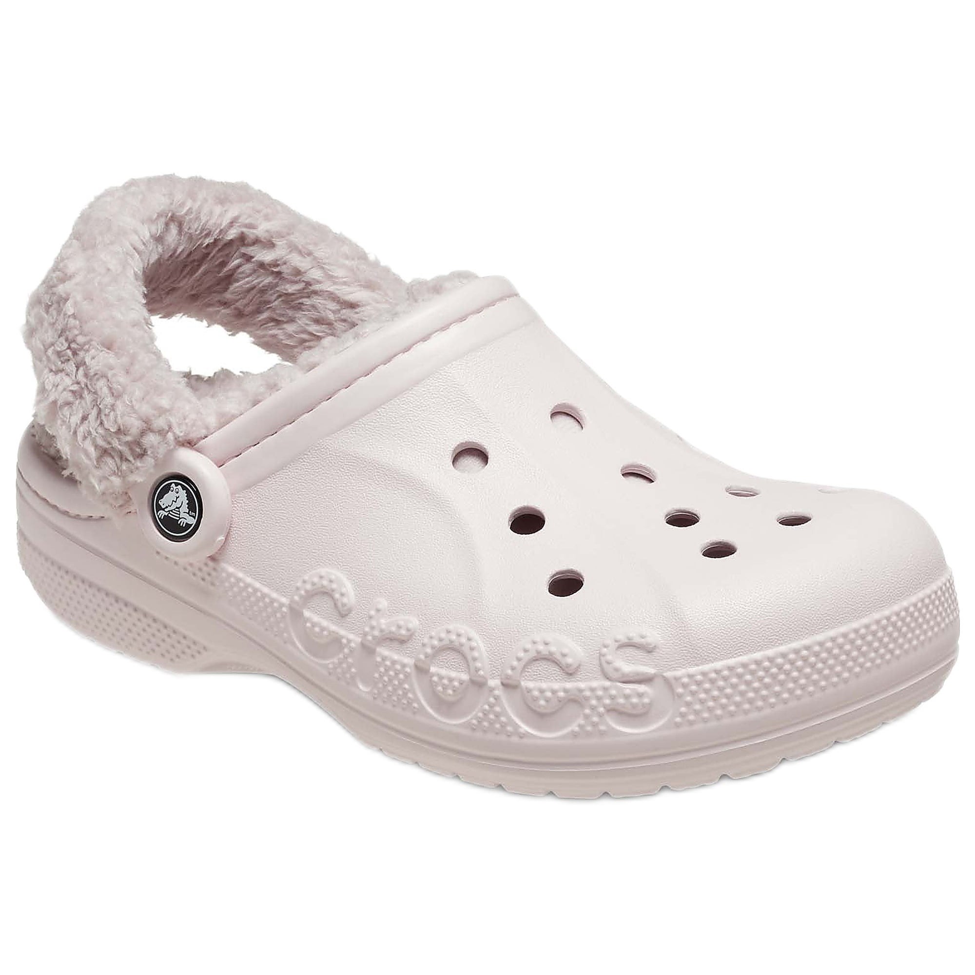 Crocs Unisex Baya Lined Fuzz Strap Clogs