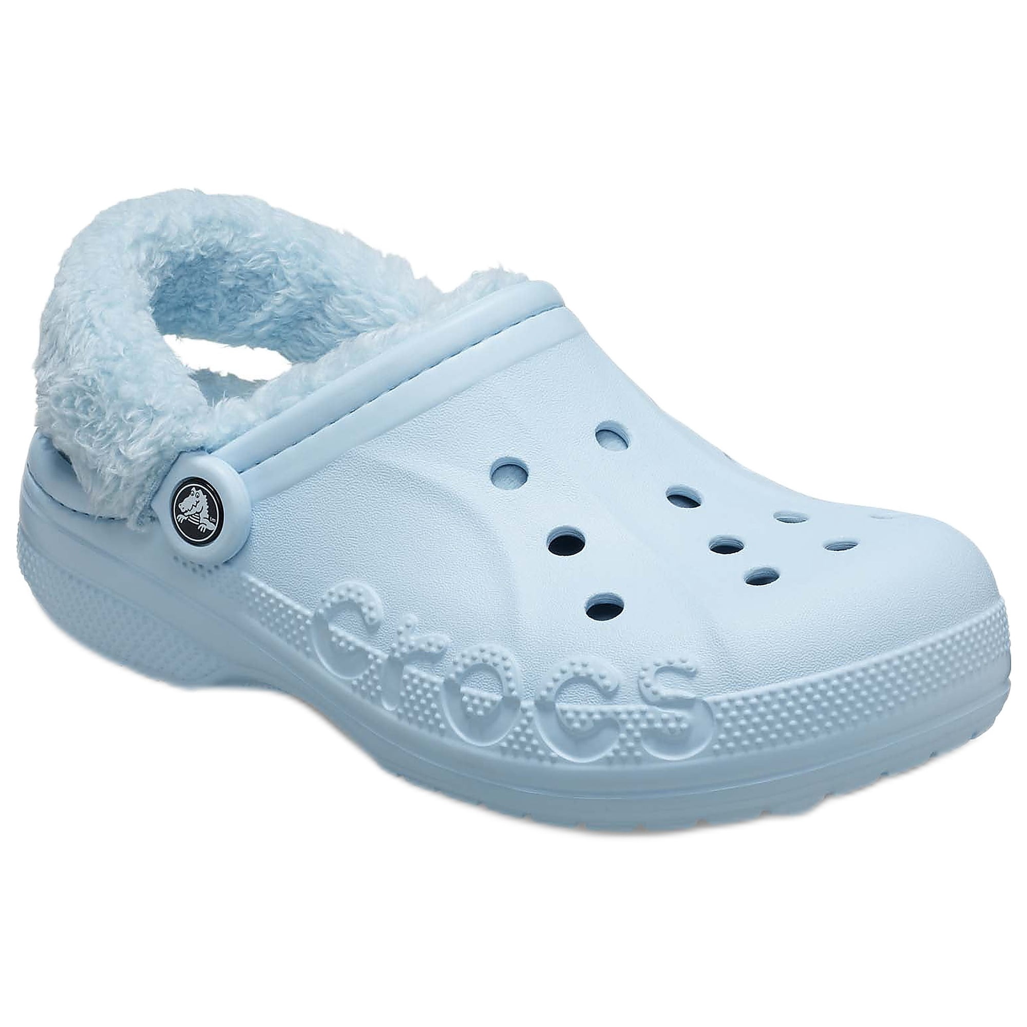 Crocs Unisex Baya Lined Fuzz Strap Clogs