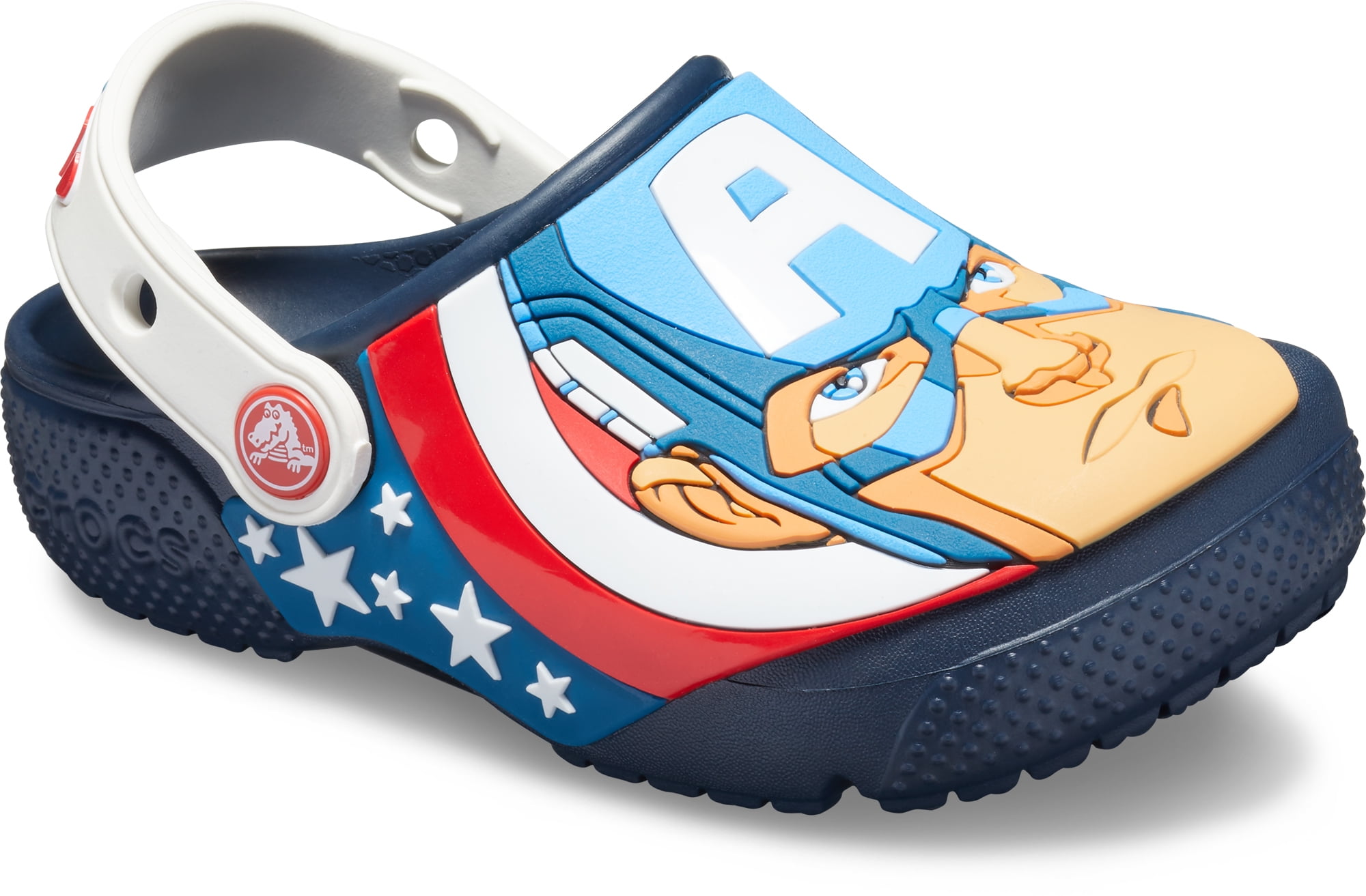tromme Bunke af mørkere Crocs Boys' Child Fun Lab Captain America Clog - Walmart.com