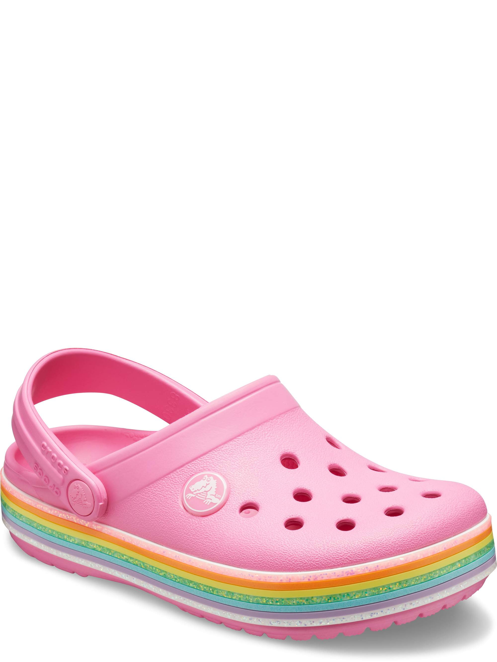 Crocs Child Crocband Rainbow Glitter Clogs (Ages 16)