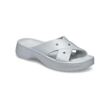 Crocs Women's Classic Glitter Cross Strap Sandal