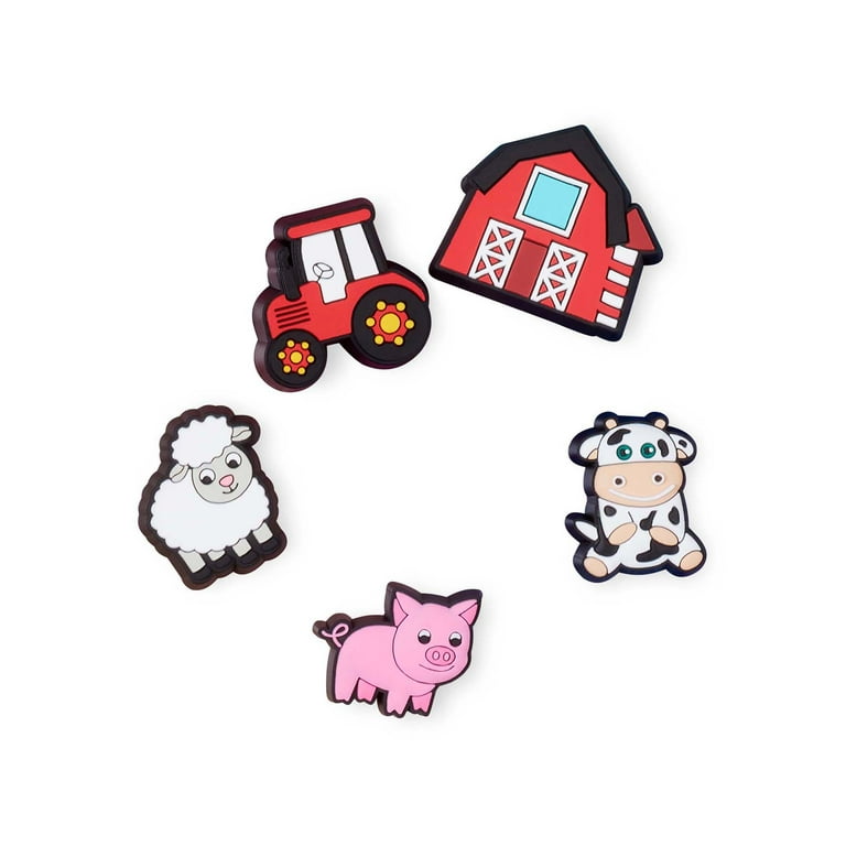 Crocs Cutesy Farm Animal Jibbitz Charms, 5-Pack