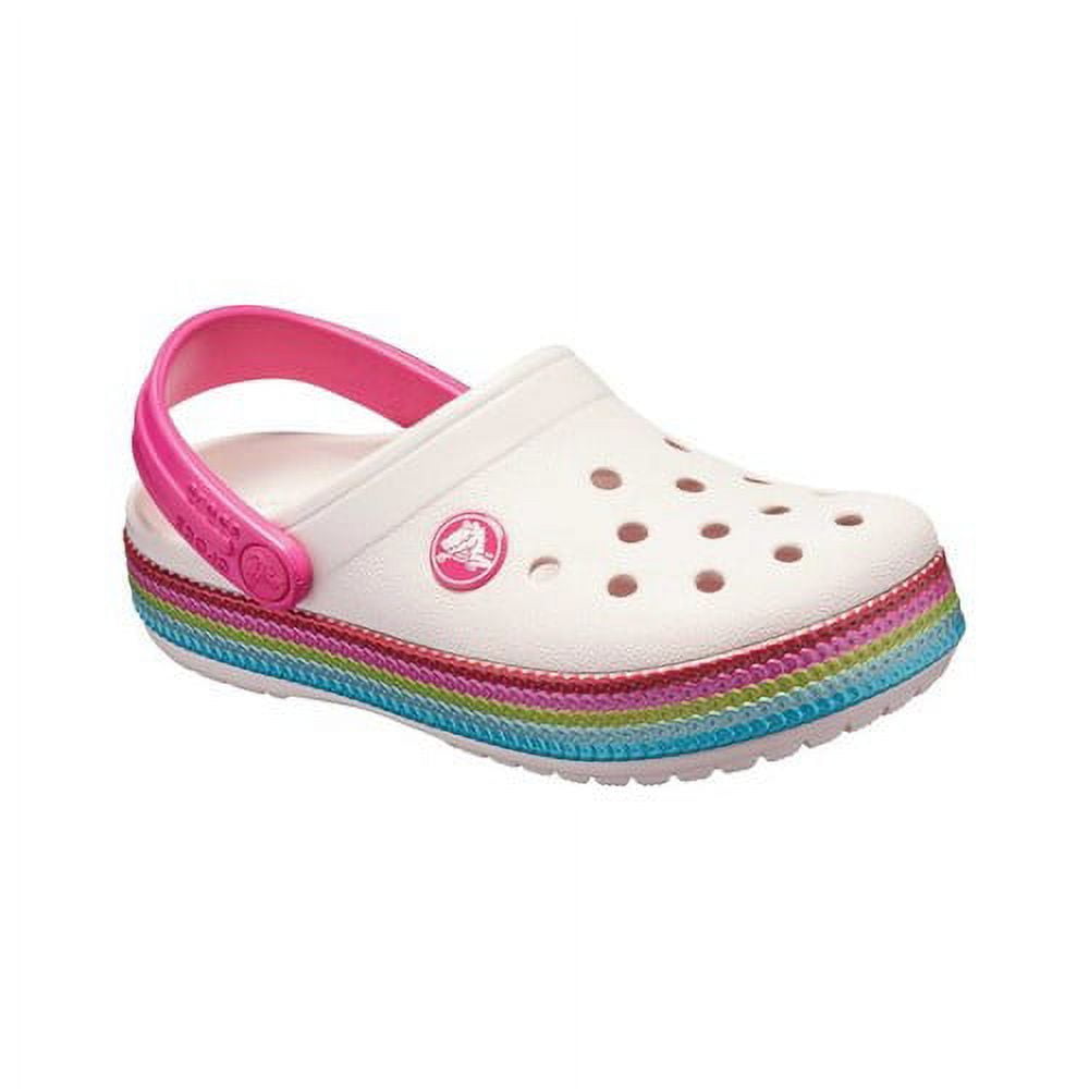 Crocs Girls Child Crocband Sequin Band Clog Ages 1 6 Walmart
