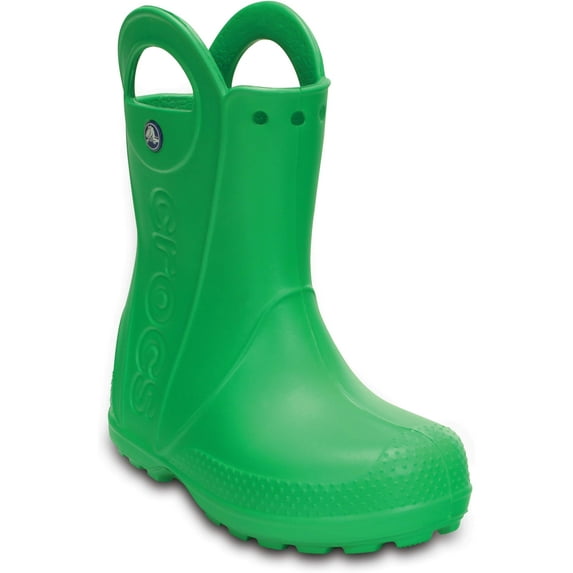 Crocs Girls' Shoes Rainboots Grass Green 12 Little Kid