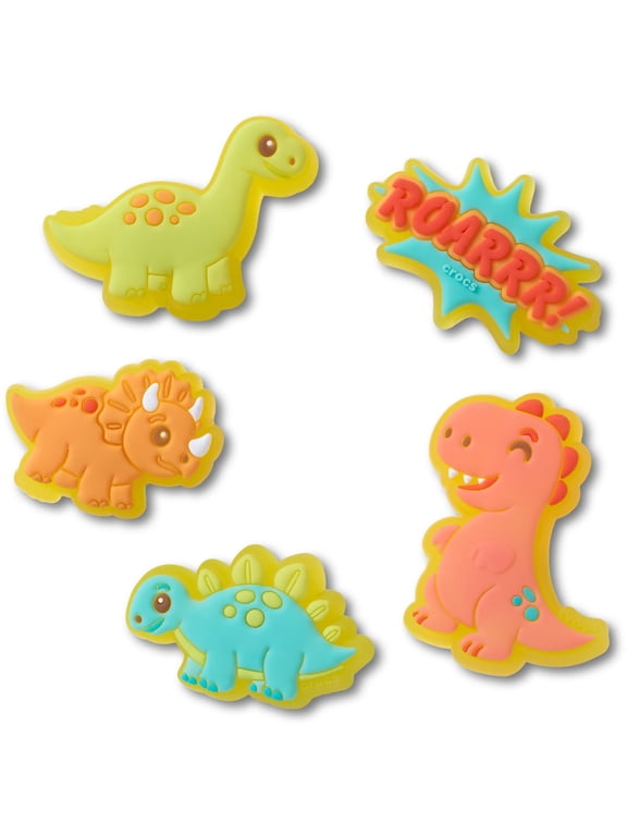 Jibbitz Aufleuchtende kleine Dinos Shoe Charms 5er-Pack