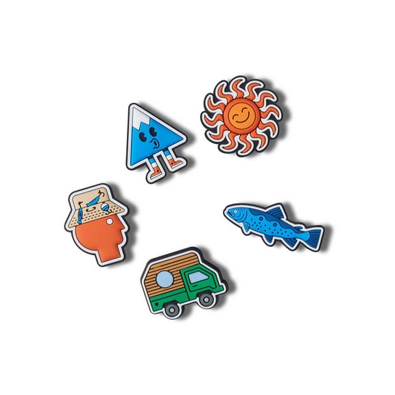 Crocs Jibbitz Day on the Lake Jibbitz Shoe Charms, 5 Pack