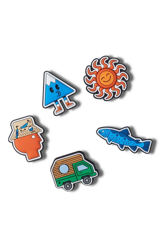 Jibbitz Day on the Lake Jibbitz Shoe Charms, 5 Pack