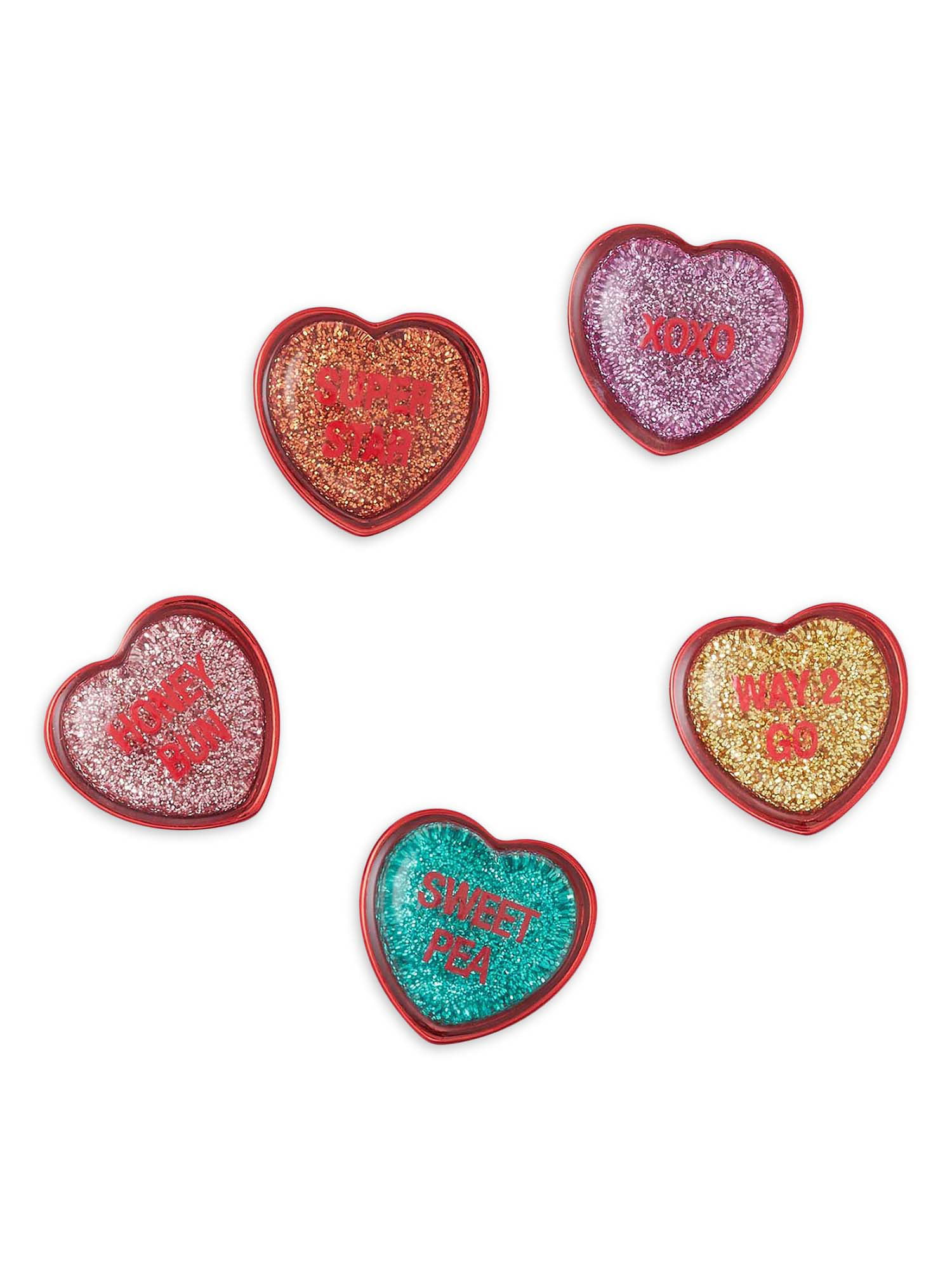 SWEETHEARTS Crocs JIBBITZ CHARMS 5 Pack hearts valentines day