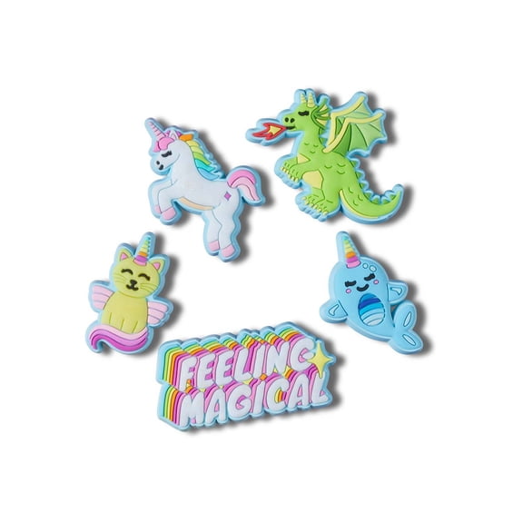 Crocs Jibbitz Feeling Magical Jibbitz Shoe Charms, 5 pack