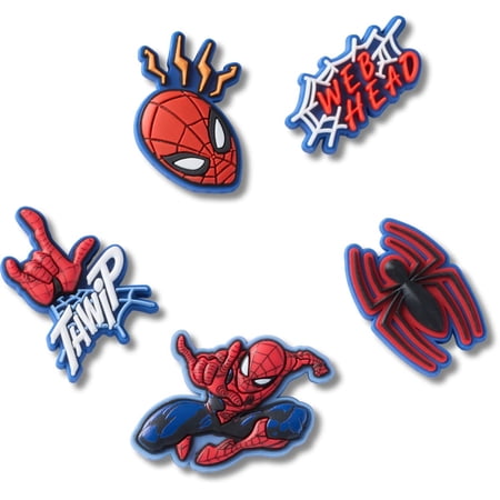 Crocs Jibbitz 5-Pack Spiderman Shoe Charms