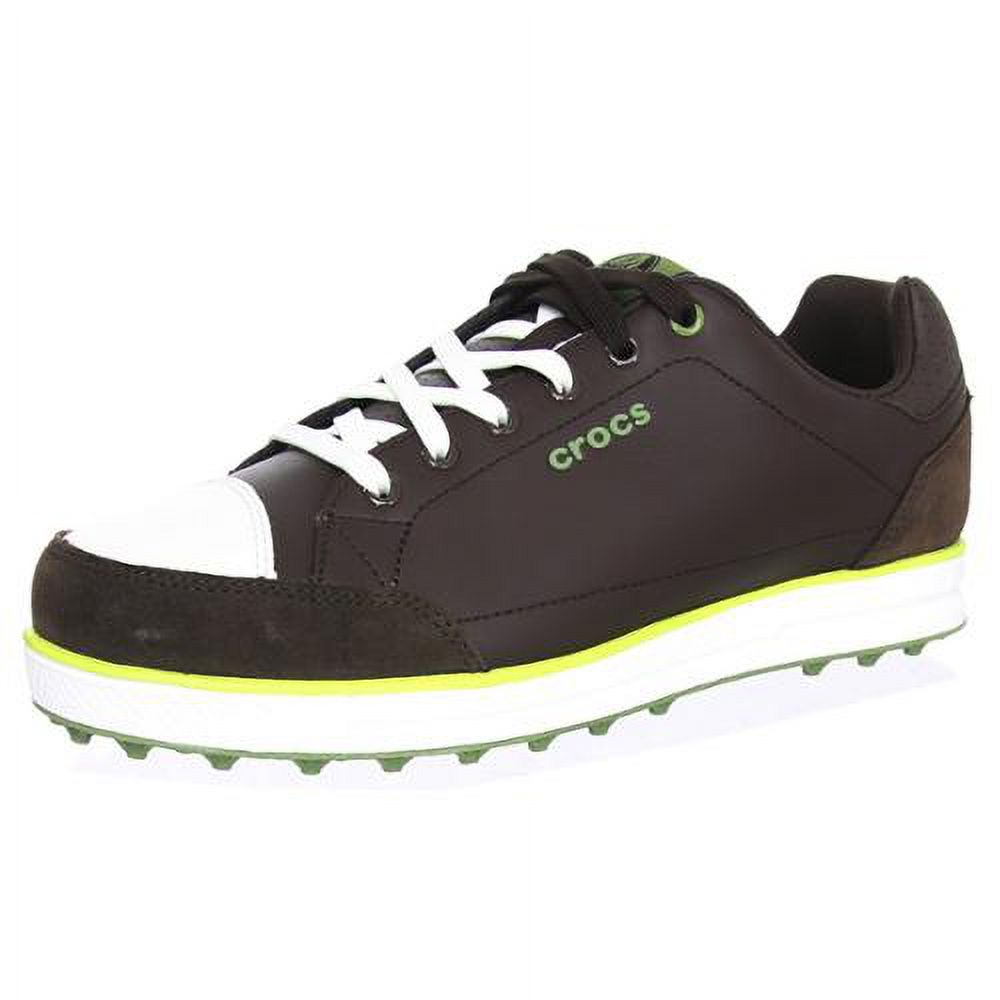 Crocs Karlson Spikeless Golf Shoes Espresso/Citrus
