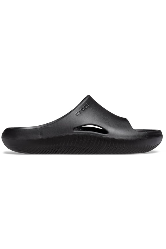 Adult Mellow Slides Recovery Sandals, Black, M12