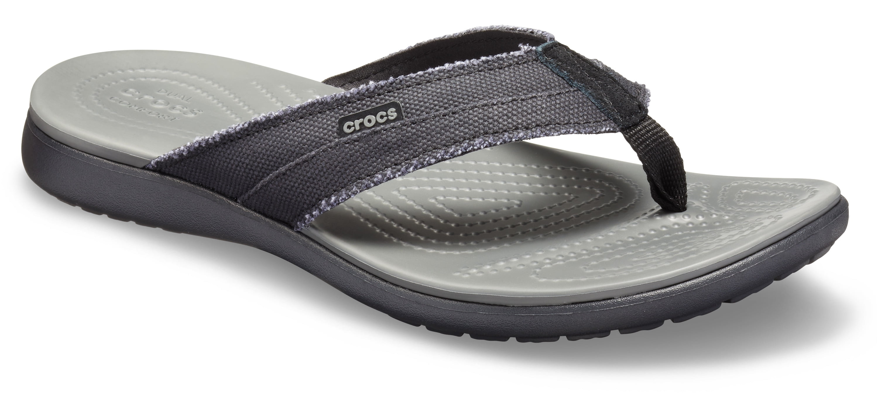 Crocs Men s Santa Cruz Canvas Flip Flop Walmart