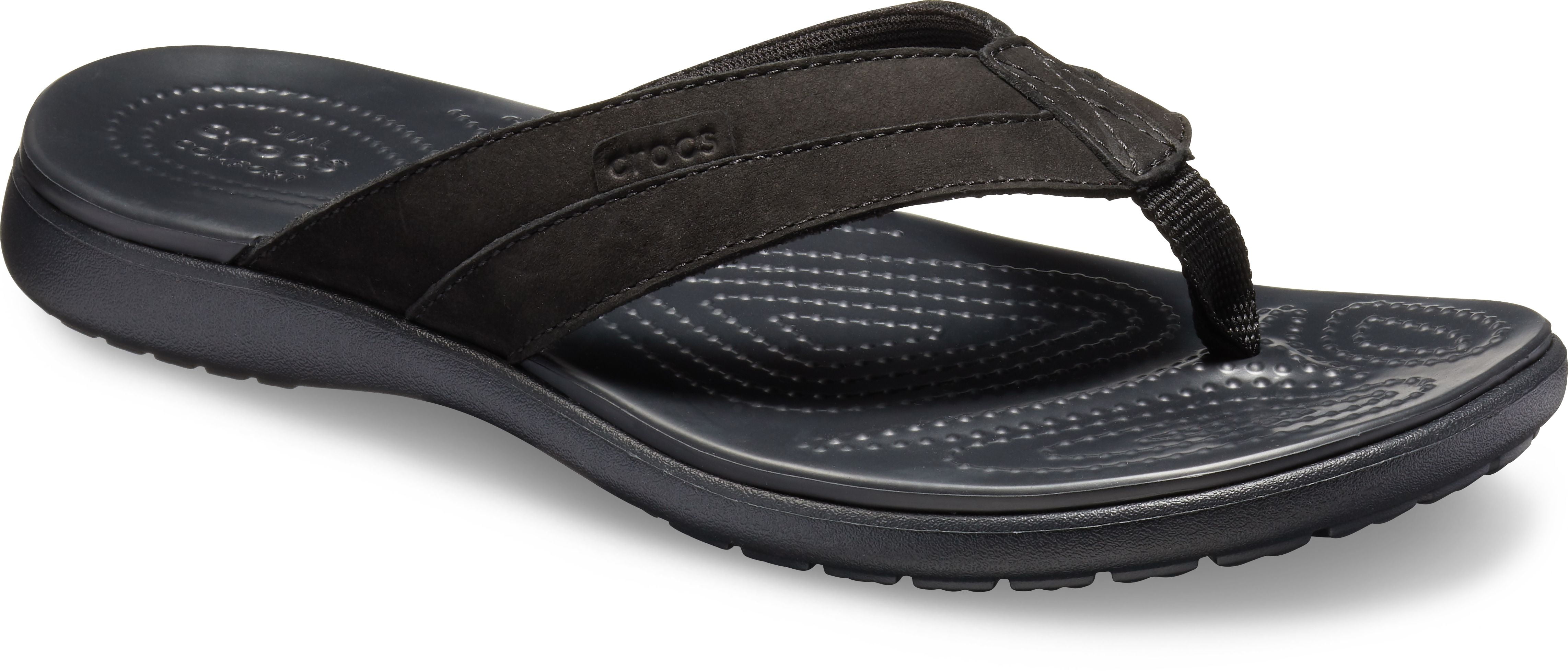 Crocs Men's Santa Cruz Leather Flip Flop