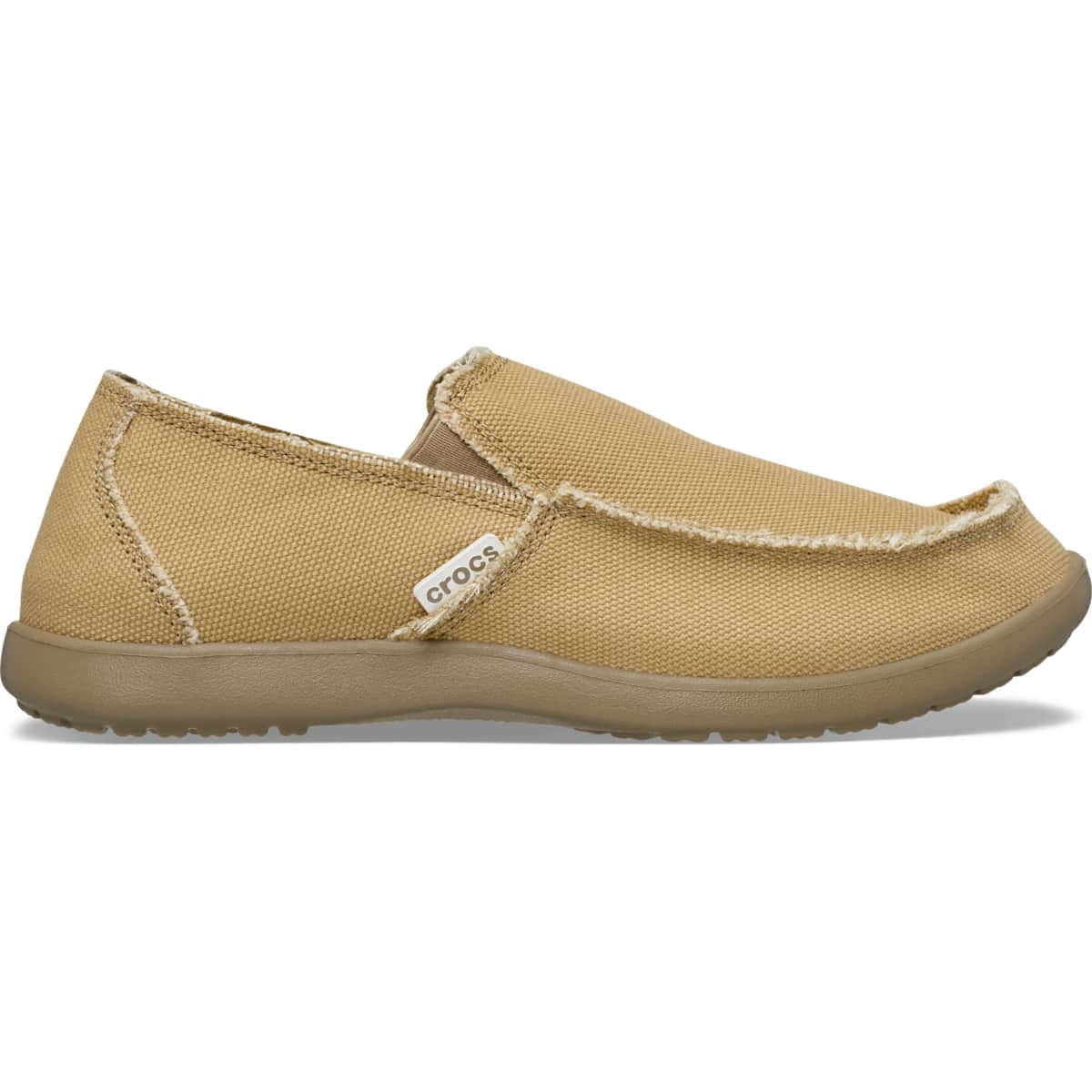 SANTACRUZ Crocs, Men's Santa Cruz Slip-On Loafers, Beige, Lightweight Canvas
