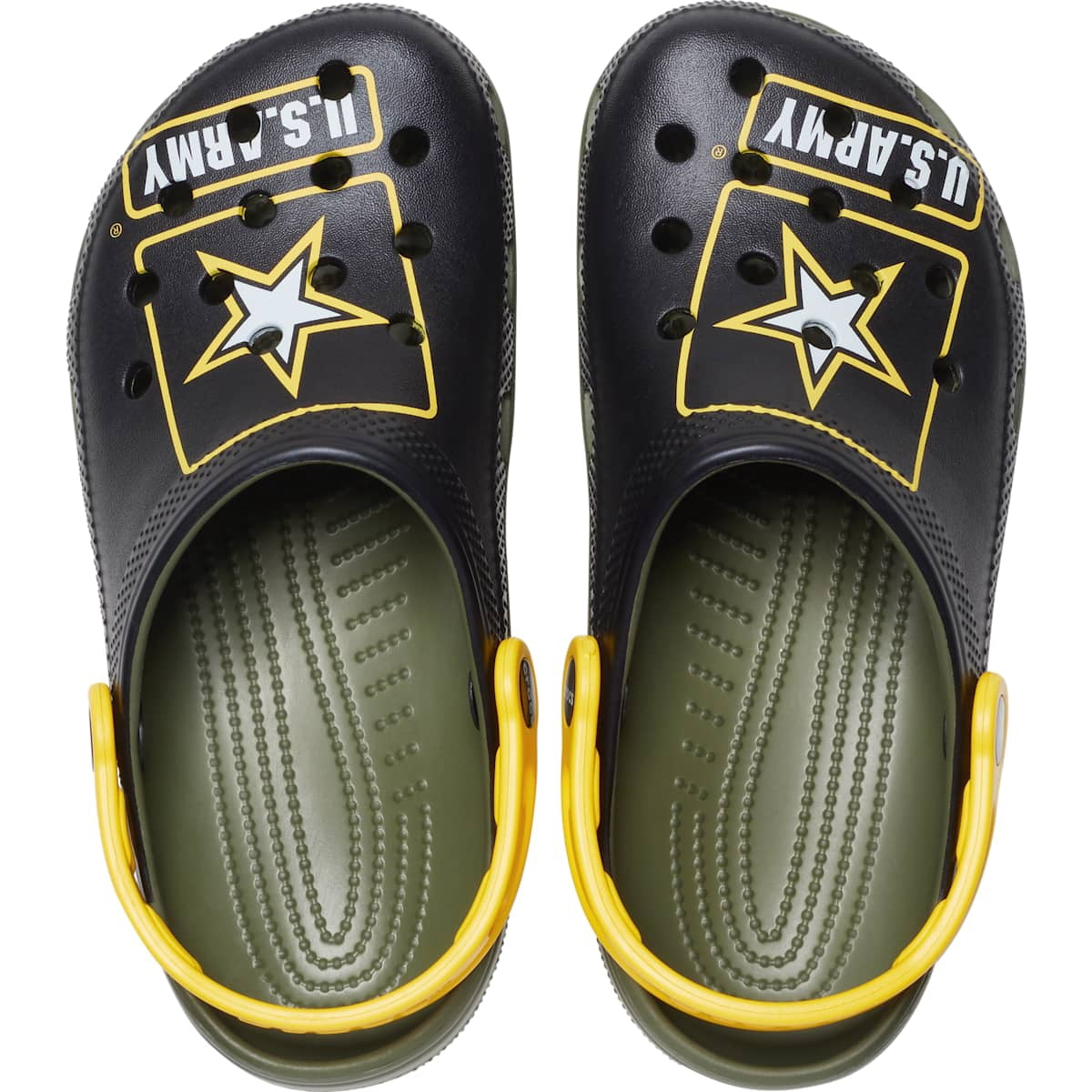 Crocs Adult Classic US Army Clogs, Army Green, W6/M4