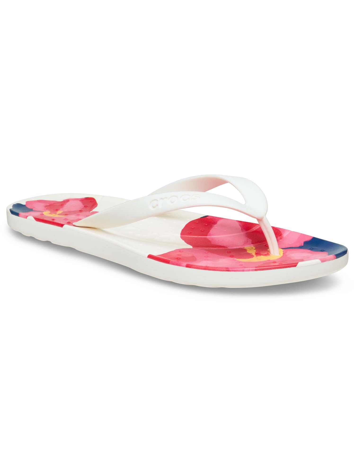 Crocs Painted Floral Flip Sandal