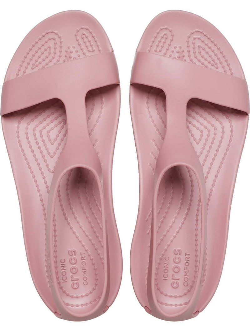 シューズ・サンダルその他 CROCS Women Sandals CR210581 PINK Pink Crocs Women's Serena Ankle Strap Sandals - Walmart.com