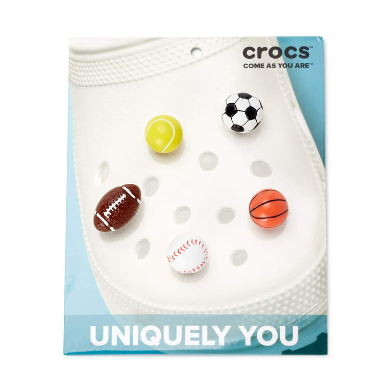 Crocs Sports Balls 5-Pack Shoe CharmsPersonalize Team Clogs with Jibbitz  for Crocs 
