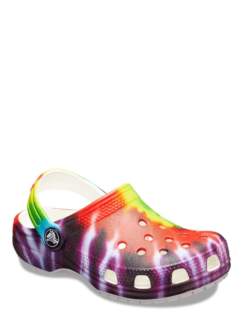 CROCS Tie-Dye Clog Sandals in Green, Purple, Orange & Pink New Crocs Men main image 2