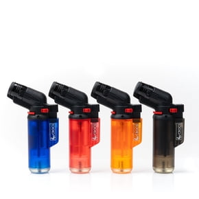 5-Pack Spark Torch-It Turbo Butane Lighters - Windproof Refillable Adjustable Flame