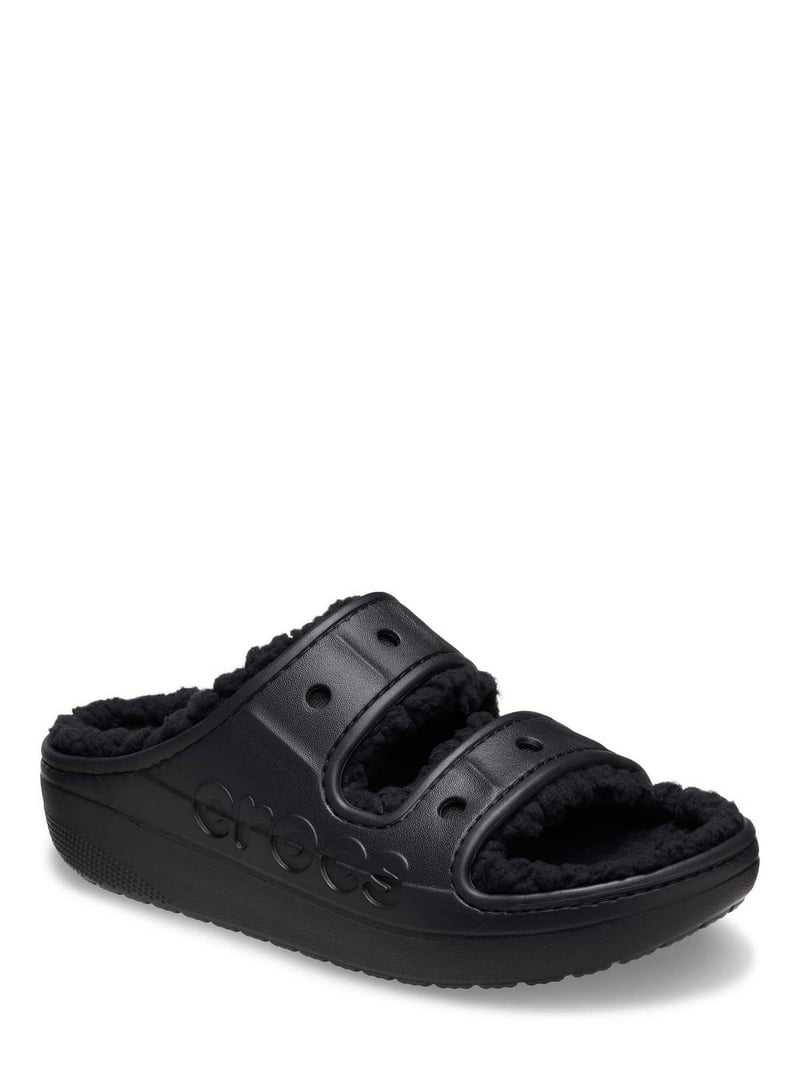 Crocs Baya Cozzzy Sandals Fuzz-Lined Comfort
