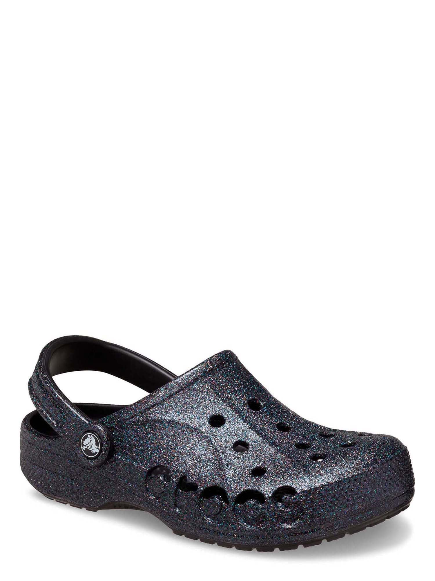 Crocs Baya Glitter Clog Black W6 M4