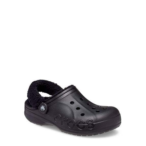 Crocs Unisex Baya Lined Fuzz Strap Clogs