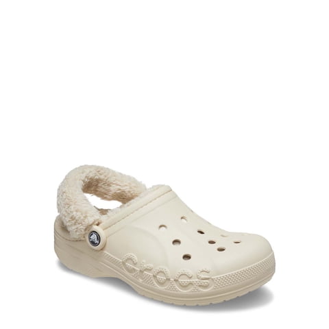 Crocs Unisex Baya Lined Fuzz Strap Clogs