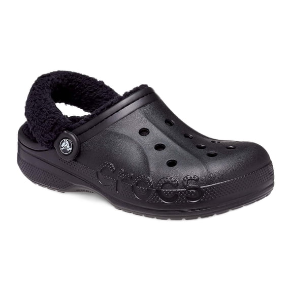 Crocs Unisex Baya Lined Fuzz Strap Clogs