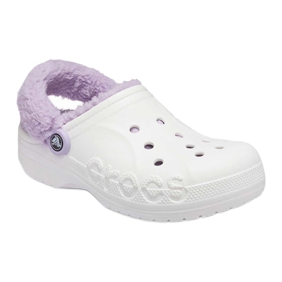 Crocs Unisex Baya Lined Fuzz Strap Clogs