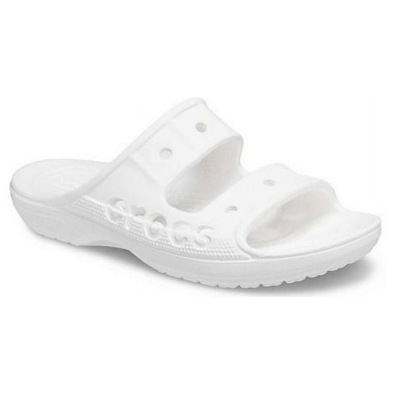 ◆CROCS◆ Bay Slide White 211108100 Crocs Unisex Baya Slide Sandals Classic Clog for Pool Beach