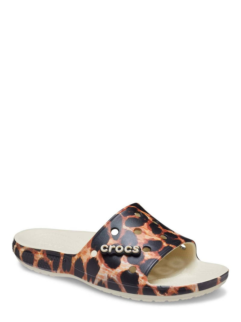 Crocs Bone/Leopard Print Remix Slide Animal Print Sandals Mens 11 Crocs Bone/Leopard Print Remix Slide Animal Print Sandals  main image 3