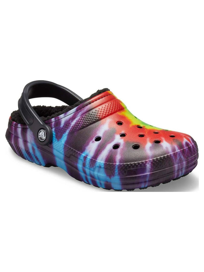 CLASSIC LINED TIE-DYE CLOG Crocs Classic Lined Tie Dye Clog Adult Size M7/ W9 Powder  main image 3
