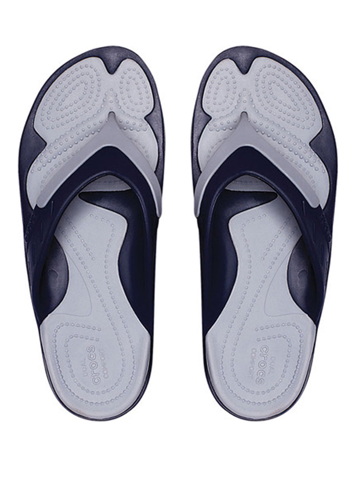 Crocs Unisex Modi Sport Flip Flop 14 Navy Light Grey Walmart