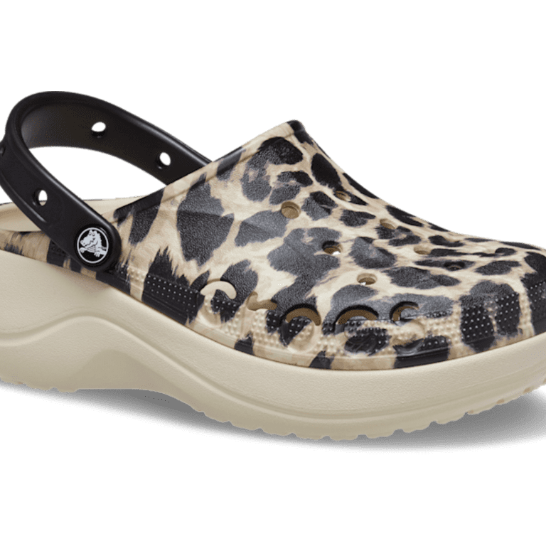 Crocs Women s Baya Platform Leopard Clogs