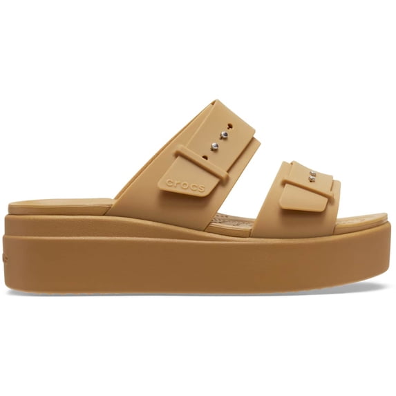 Crocs Women's Brooklyn Buckle Low Wedges Platform Sandals