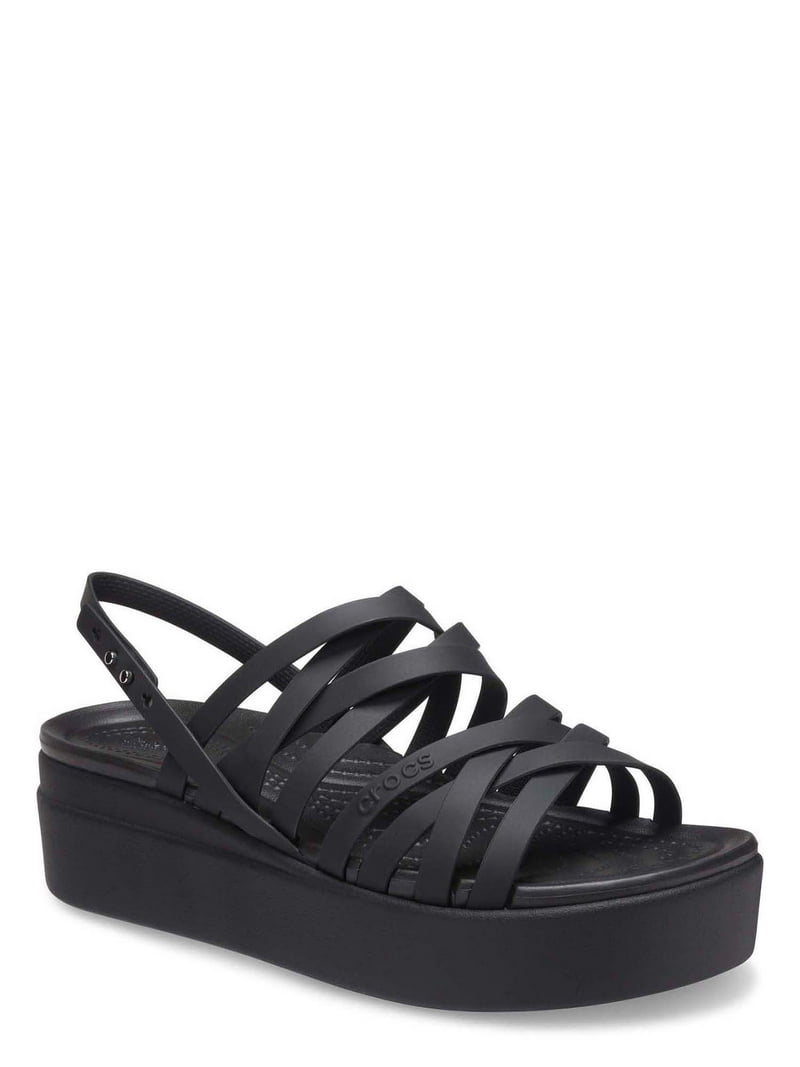Crocs Women's Brooklyn Strappy Low Wedge Sandals