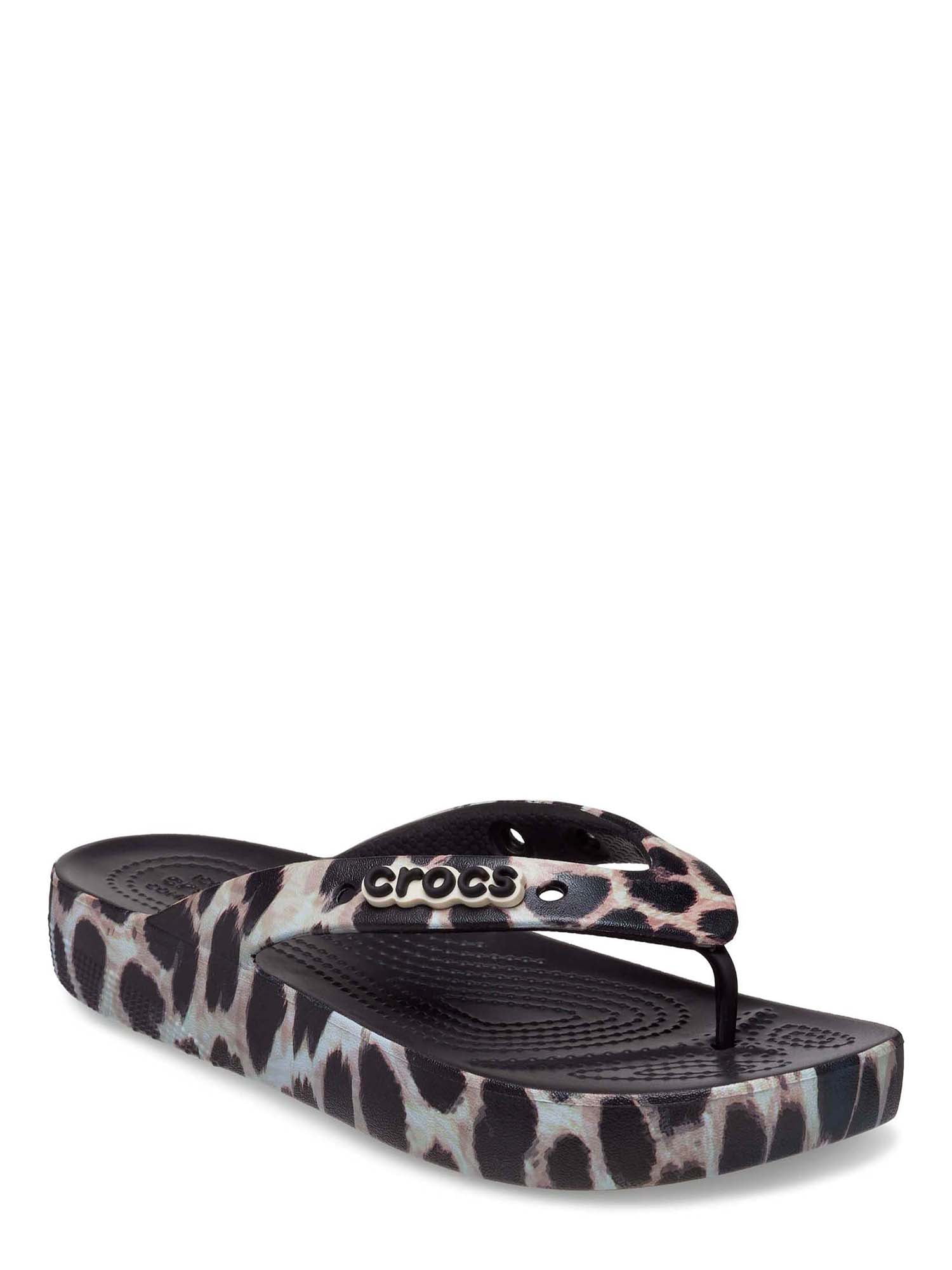 Crocs Women's Classic Platform Flip-flop Animal Remix Thong Sandal ...