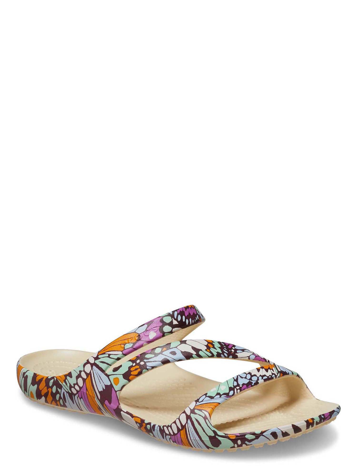 Crocs Women's Kadee II Butterfly Graphic Strappy Sandals