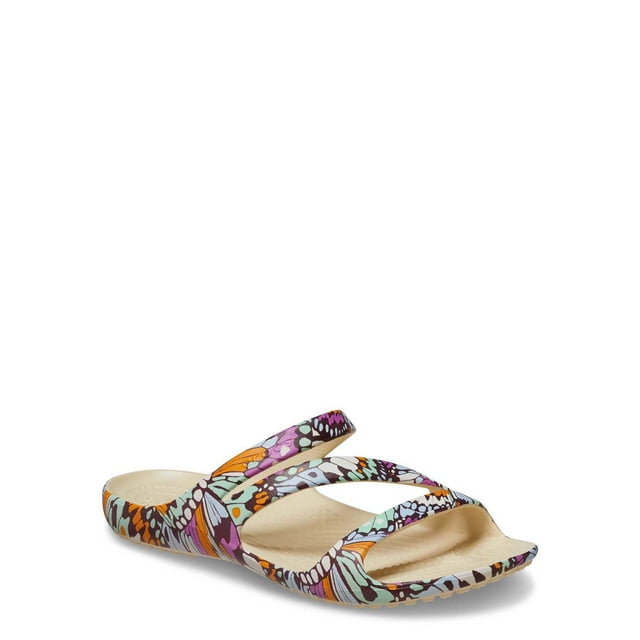 Crocs Women's Kadee II Butterfly Graphic Strappy Sandals