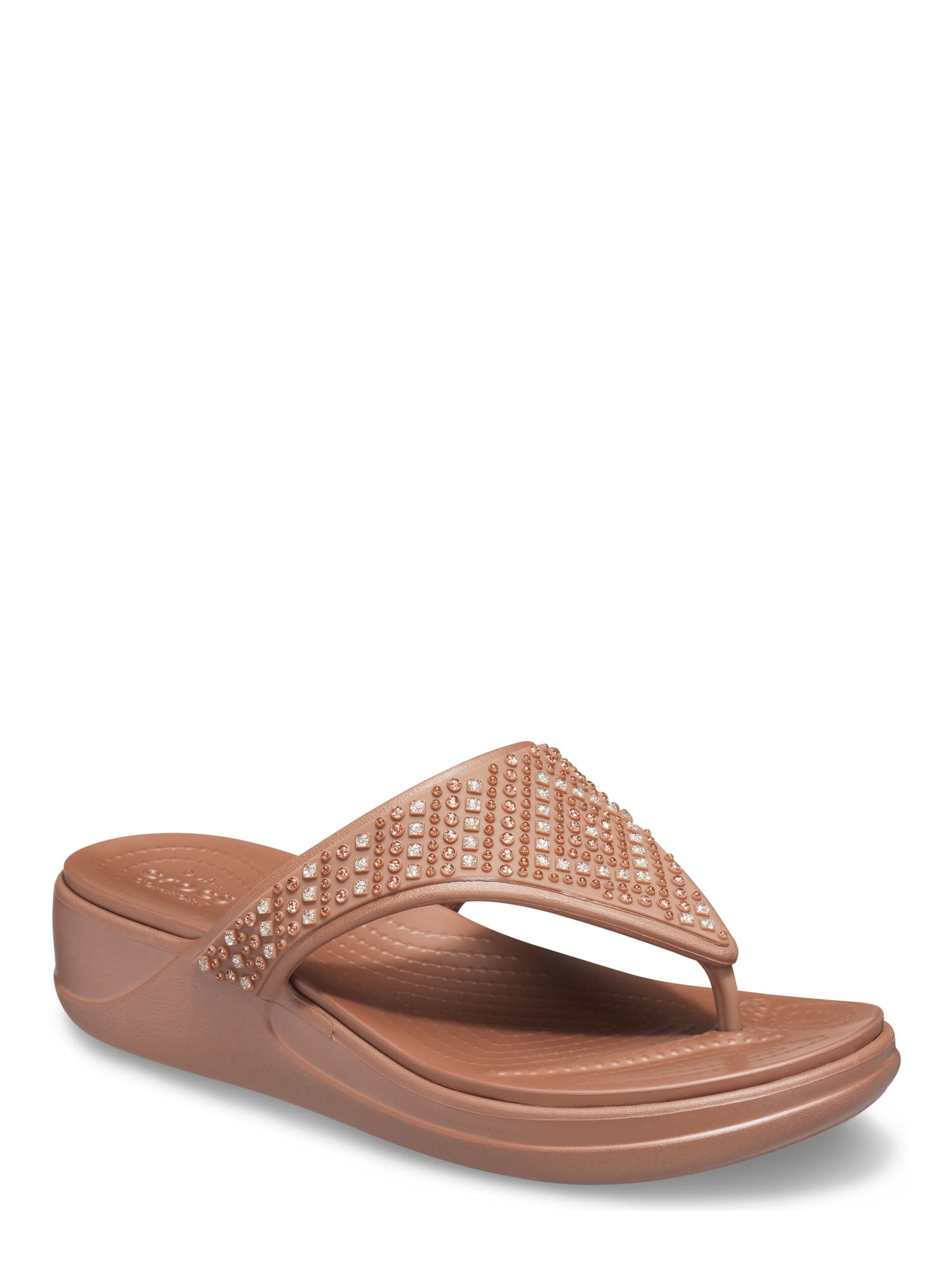 Crocs Women s Monterey Shimmer Wedge Sandal Walmart