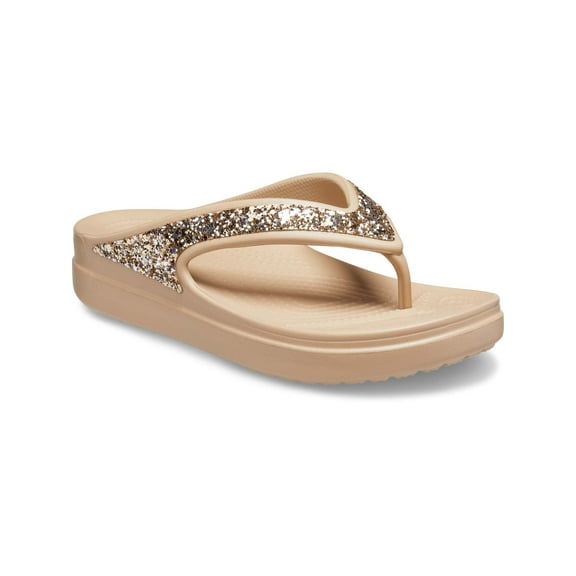 Crocs Women's Sloane Glitter Flip Sandal