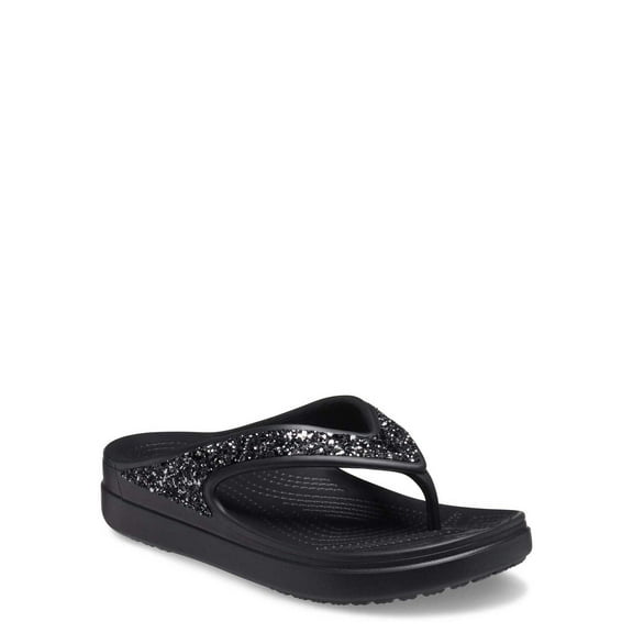 Crocs Women's Sloane Glitter Flip Sandals
